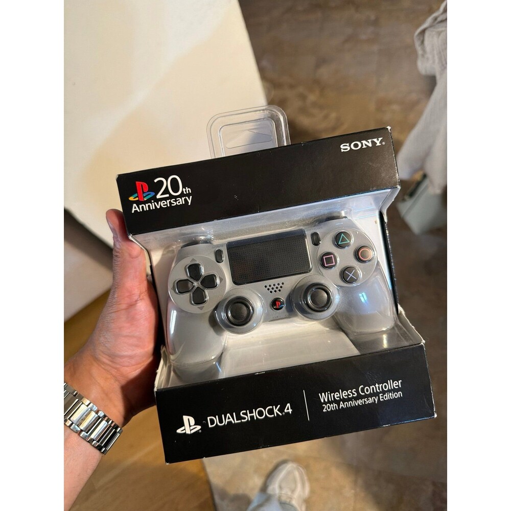 Sony DualShock 4 Wireless Controller 20th Anniversary Edition Gray NIB